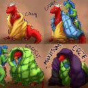 Cozy Dragons (by theowlette)