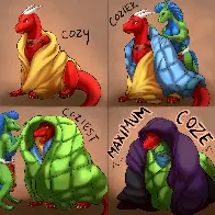 Cozy Dragons (by theowlette)